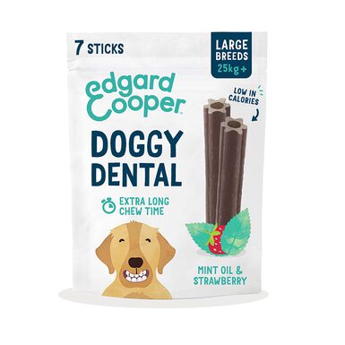  Edgard & Cooper Snacks dentários Adult Large para cães 